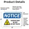 Signmission Hot Surface Sign, 3.5 in H x 5 in W, Vinyl Decal, Surface May Be Hot Do Not Touch Sign With Symbol OS-2PACK-NS-D-35-L-18509 - alternate 5